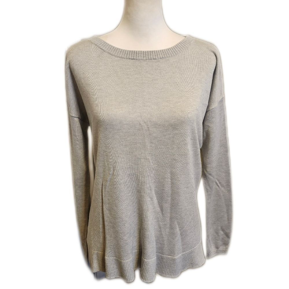 Lululemon Light Gray Fine Knit Cashmere Blend Sweater, No Tag Fits Like A 6